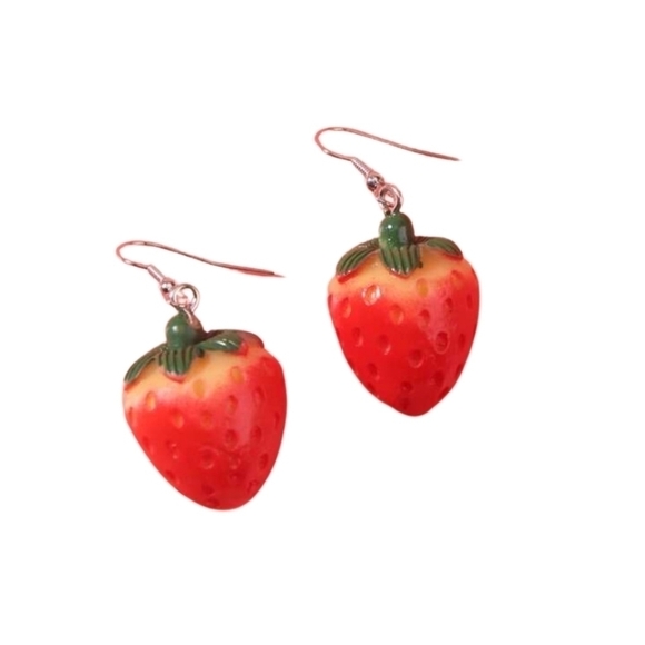 Jewelry - Cute Mini Strawberry Earrings